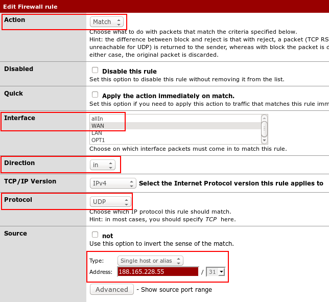 config floating traffic shaping pfSense