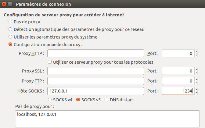 Configurer serveur Proxy sous Firefox